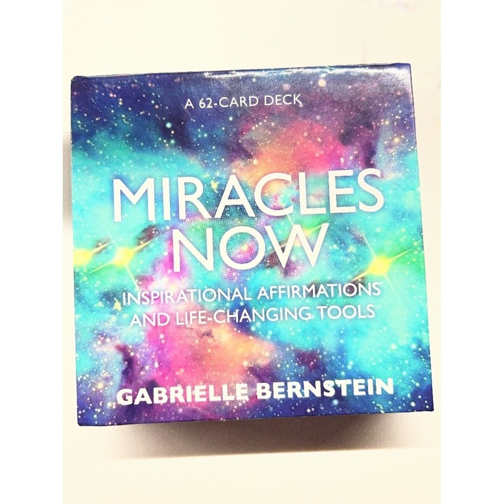 Gabrielle Bernstein Miracles Now 62-Card Affirmation Deck Spiritual Growth Boxed